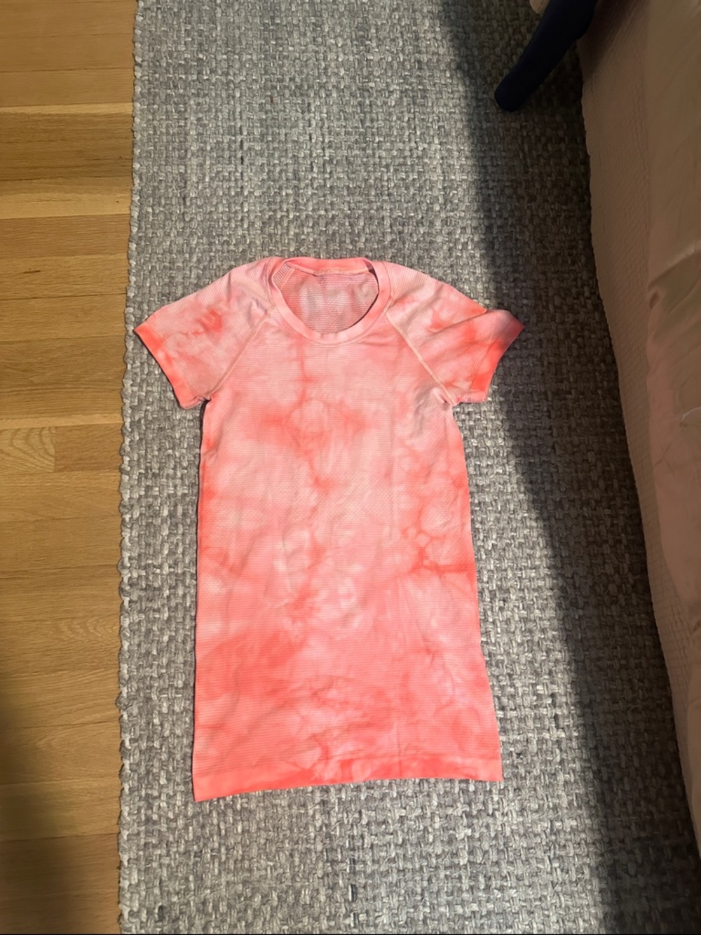 Tie-Dye Short Sleeve Swiftly - Coral Pink Tie Dye